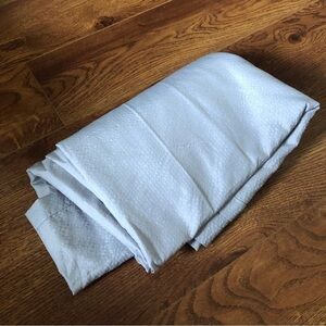 Grey waterproof shower curtain